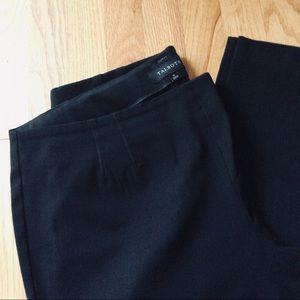 Talbots curvy fit ⭐️ side zip ⭐️ black pant ⭐️ flat front ⭐️ straight leg